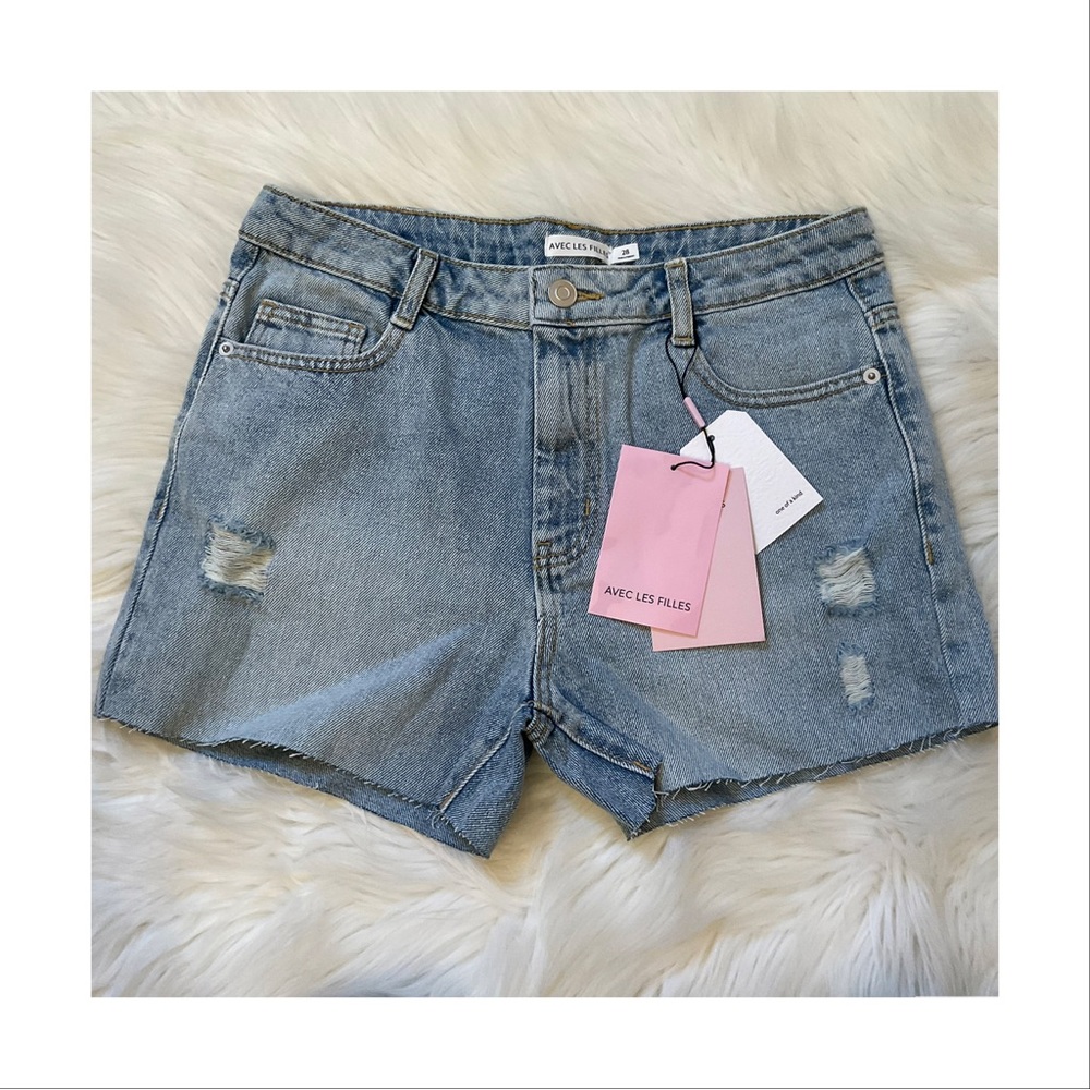 Avec Les Filles Denim Shorts - NWT - Size 28